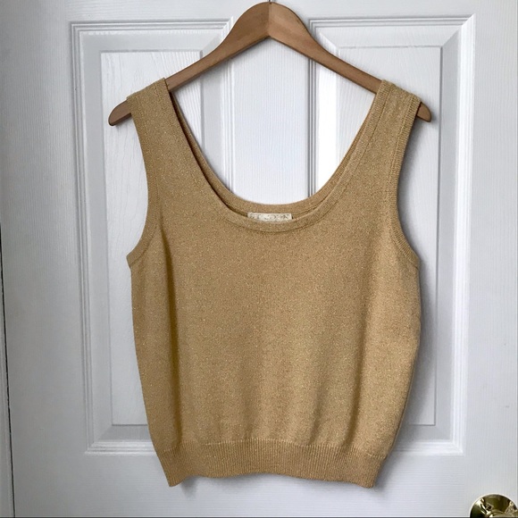 St. John Tops - St. John Basics Womens Knit Golden Tank Top Sz M